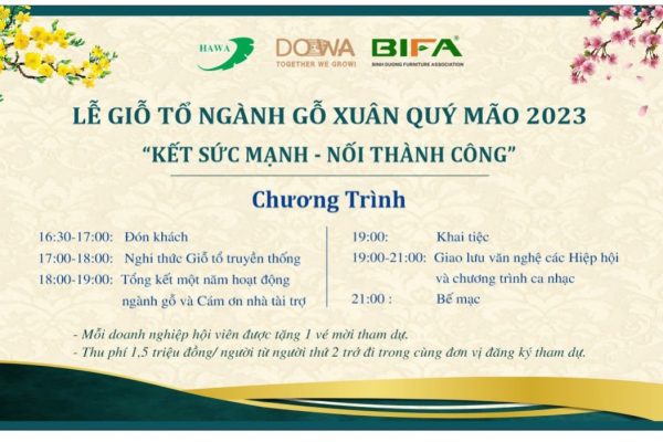 lễ giỗ Tổ ngành gỗ xuân Kỷ Mão 2023